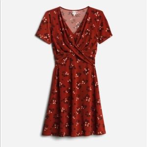 Burnt Orange with flower detailing Kaileigh dress